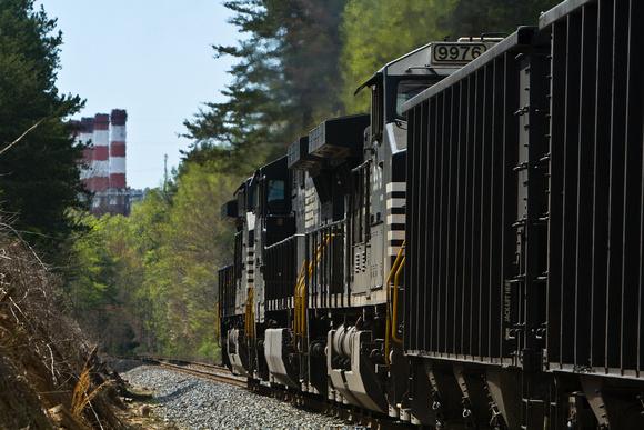 Entering Allen Steam Station